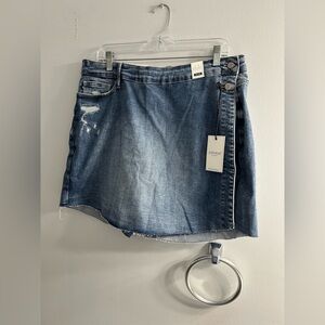 NWT Judy blue wrap Jean skort as if skort